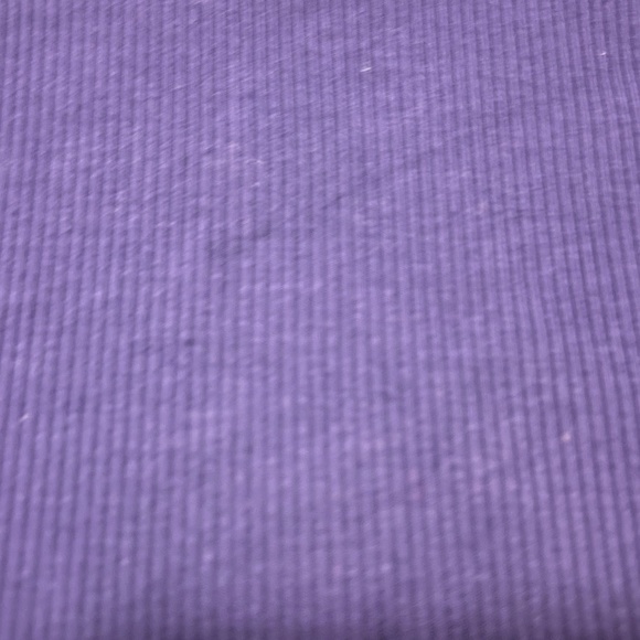 Eco-friendly purple ribbed stretchy criss-cross cropped halter camisole NWT - Picture 3 of 11